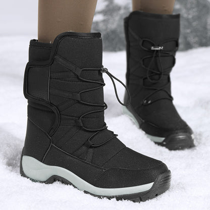 Waterproof Brand Winter Shoes Warm Plush Snow Boots NonSlip Outdoor Hiking  Work Ankle Boots For Wi 3