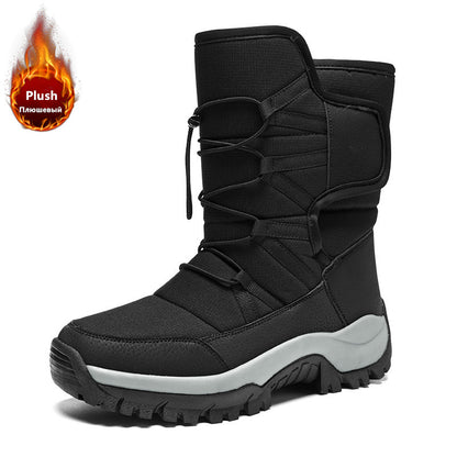 Waterproof Brand Winter Shoes Warm Plush Snow Boots NonSlip Outdoor Hiking  Work Ankle Boots For Wi 6