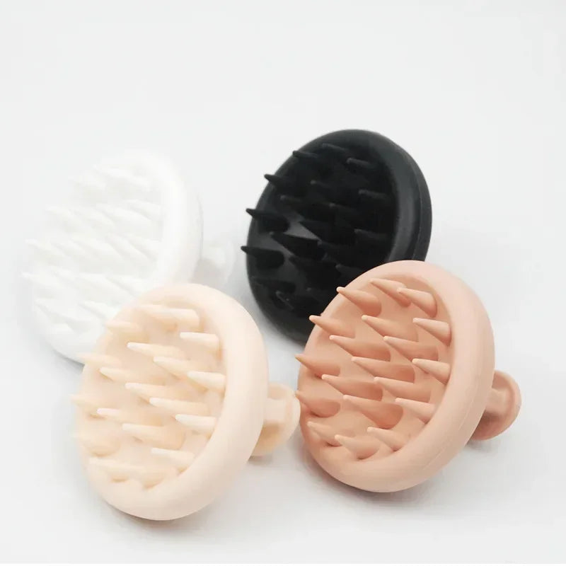Comb Spa Head Massage Brush, Silicone Scalp and Body Massager, Flexible Hair Brush for Wet and Dry Use