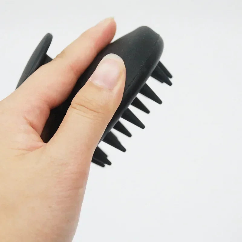 Comb Spa Head Massage Brush, Silicone Scalp and Body Massager, Flexible Hair Brush for Wet and Dry Use