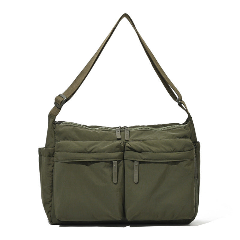 Lightweight Nylon Shoulder Bag Unisex MultiPocket Tote Spacious Capacity Bag For Work Travel And Ev 2