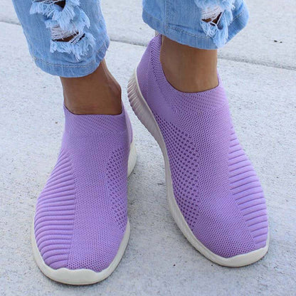 Slip On Womens Sneakers Lightweight Breather White Casual Sports Shoes Comfortable Vulcanized Footw 6