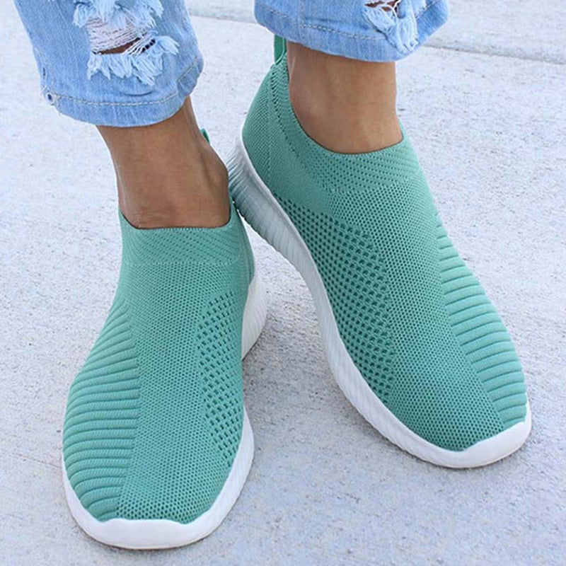 Slip On Womens Sneakers Lightweight Breather White Casual Sports Shoes Comfortable Vulcanized Footw 8