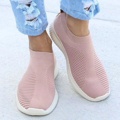 Slip On Womens Sneakers Lightweight Breather White Casual Sports Shoes Comfortable Vulcanized Footw 9