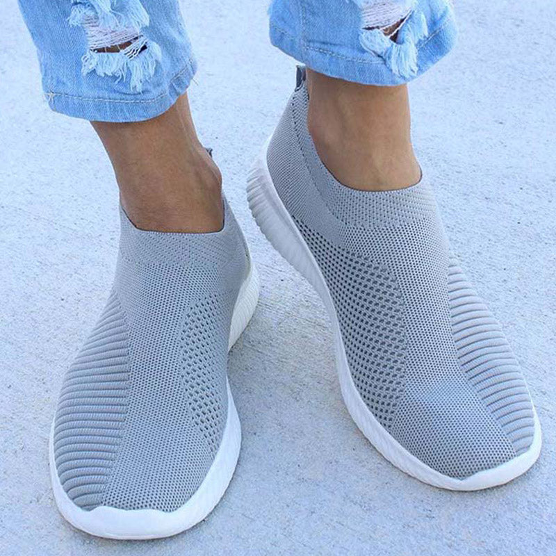 Slip On Womens Sneakers Lightweight Breather White Casual Sports Shoes Comfortable Vulcanized Footw 10