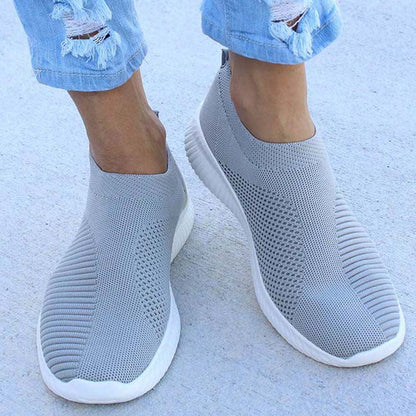 Slip On Womens Sneakers Lightweight Breather White Casual Sports Shoes Comfortable Vulcanized Footw 10