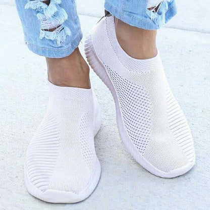 Slip On Womens Sneakers Lightweight Breather White Casual Sports Shoes Comfortable Vulcanized Footw 2