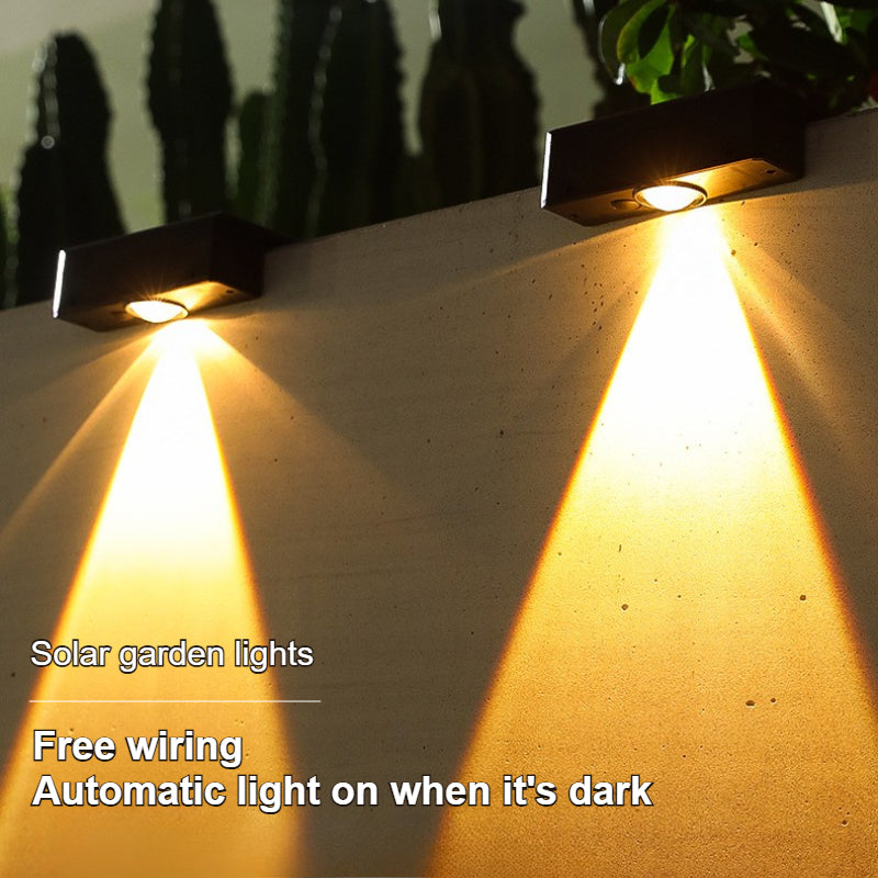 Ultra Bright Solar Lights Outdoor, Waterproof Garden Wall Lamp, Decorative Induction Lighting