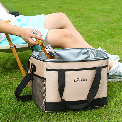 Large Capacity Oxford Fabric Cooler Bag, Waterproof Thermal Picnic Bag for Outdoor Camping