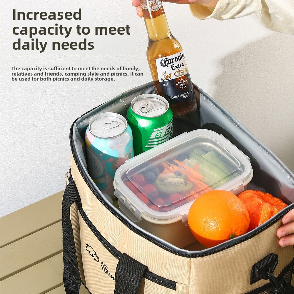 Large Capacity Oxford Fabric Cooler Bag Waterproof Thermal Picnic Bag For Outdoor Camping 1