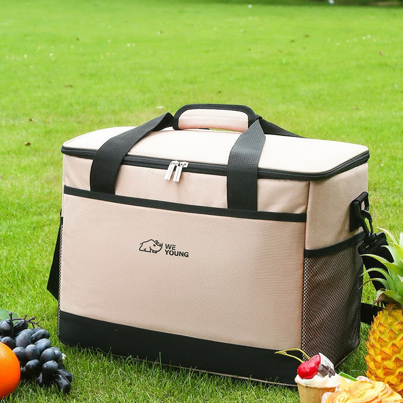 Large Capacity Oxford Fabric Cooler Bag Waterproof Thermal Picnic Bag For Outdoor Camping 3