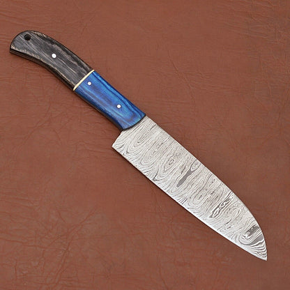 Professional Damascus Steel Kitchen Knife  Handmade Chef Knife For Cooking  Outdoor Use 1