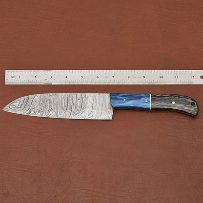 Professional Damascus Steel Kitchen Knife  Handmade Chef Knife For Cooking  Outdoor Use 2