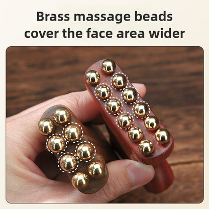 Lymphatic Detox Face Massager Radiant Skin Savior Natural Copper And Wood Beauty Tool Firms Jawline 5