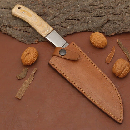 Premium Handmade Damascus Steel Knife  Chef Kitchen Knife With Wooden Handle 3