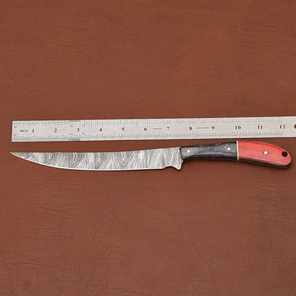Unique Custom Damascus Steel Chef Knife  Handcrafted Kitchen Knife Gift Idea 2