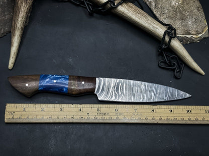 Damascus Steel Chef Knife  Handmade 12 Kitchen Knife For Home  Outdoor Cooking 2
