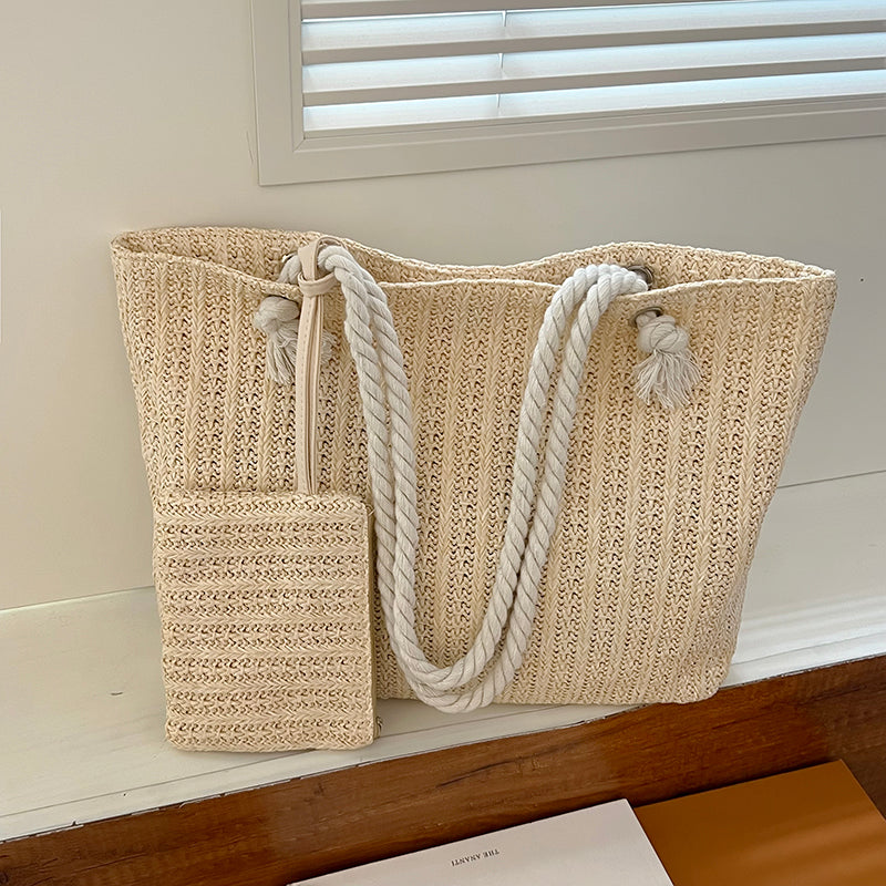 Fashion Large Capacity, Women Handbags, Summer Beach Bag, Casual Bali, Straw Tote Bag, Big Purse