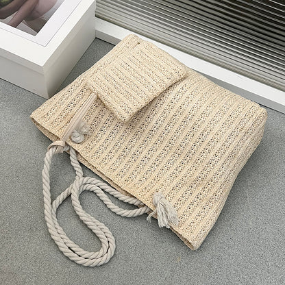 Fashion Large Capacity, Women Handbags, Summer Beach Bag, Casual Bali, Straw Tote Bag, Big Purse