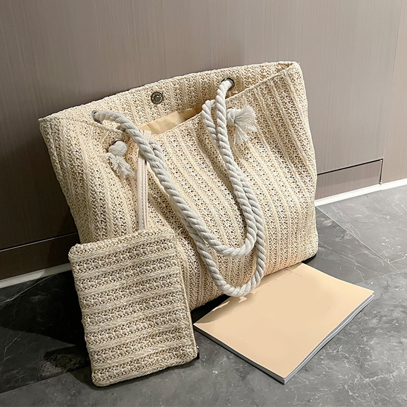 Fashion Large Capacity, Women Handbags, Summer Beach Bag, Casual Bali, Straw Tote Bag, Big Purse