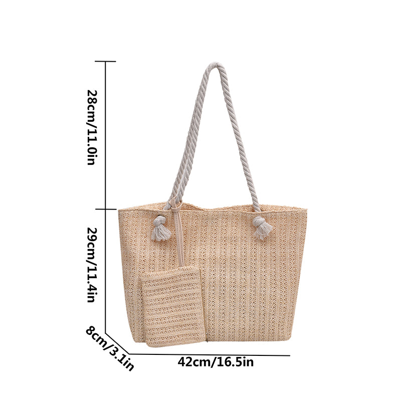 Fashion Large Capacity, Women Handbags, Summer Beach Bag, Casual Bali, Straw Tote Bag, Big Purse
