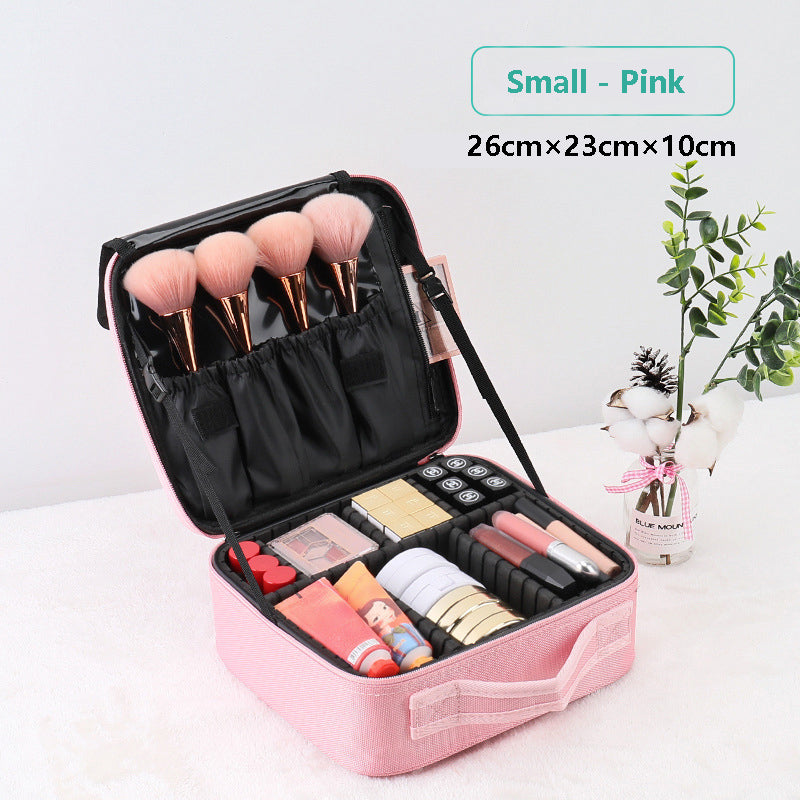 Professional Makeup Case, Large Capacity Cosmetic Organizer, Brush and Barber Bag for Makeup Artists and Hair Stylists