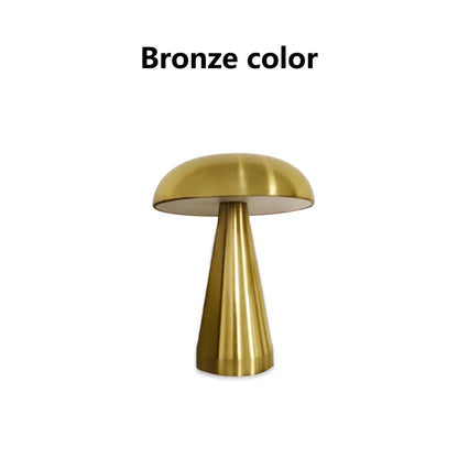 Rechargeable Mushroom Night Light Dimmable Table Lamp Warm White Reading Light For Bedroom Nursery  6