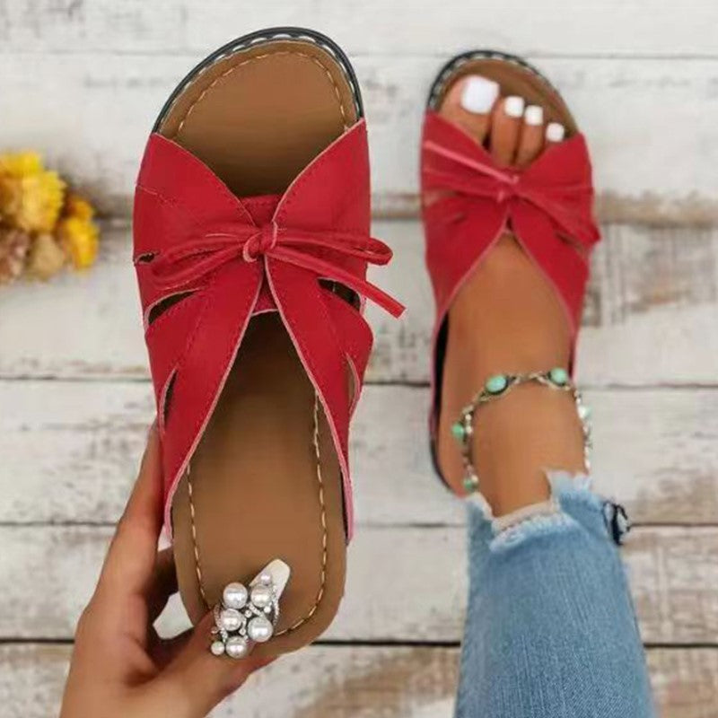 Chic Womens Sandals Sweet Summer Shoes Woman Heels Sandals Comfortable Summer Slippers  Heeled Foot 8