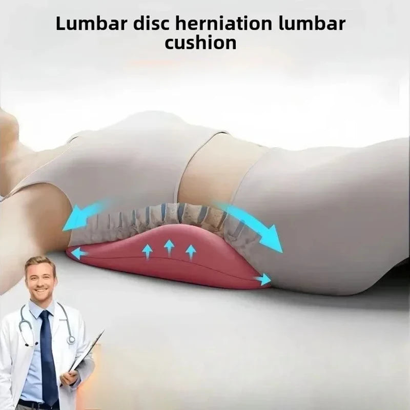 Ergonomic Memory Cotton Lumbar Pillow Office Furniture Cushion Comfortable Sleep Lumbar Support 4