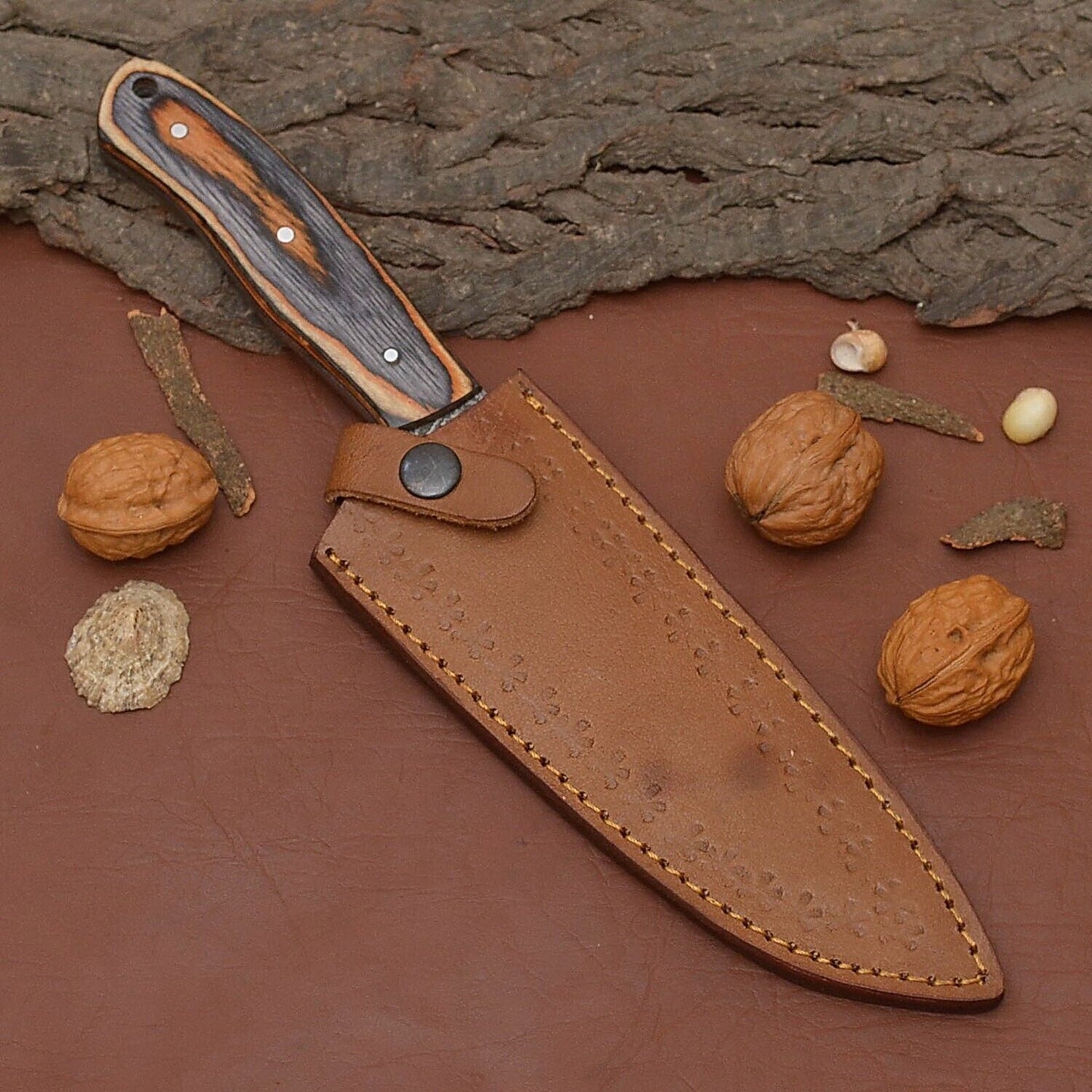 Razor Sharp Handmade Damascus Chef Knife  Kitchen  Outdoor Use Knife 3