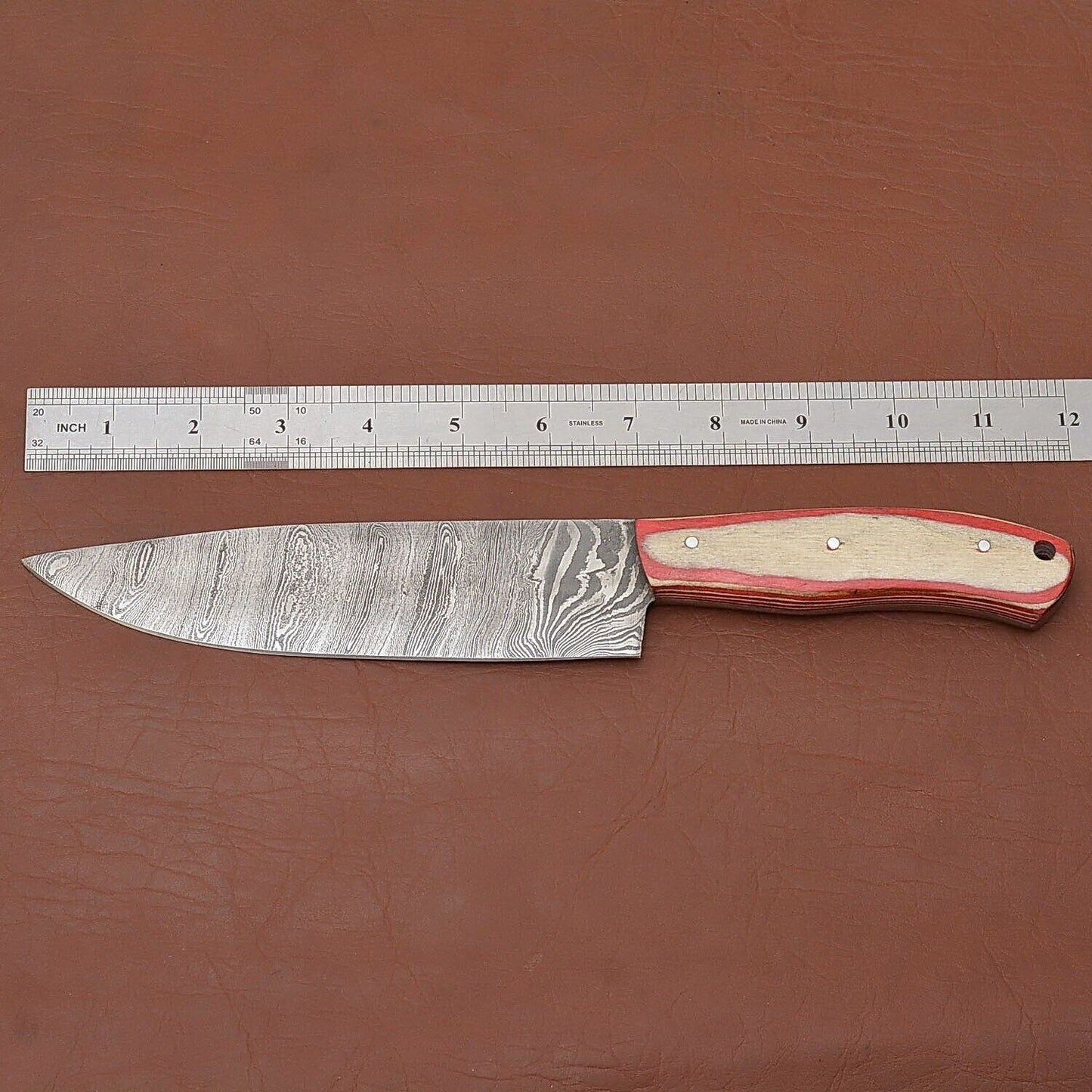 Professional Damascus Steel Chef Knife  Handmade Kitchen Knife Gift For Him 1