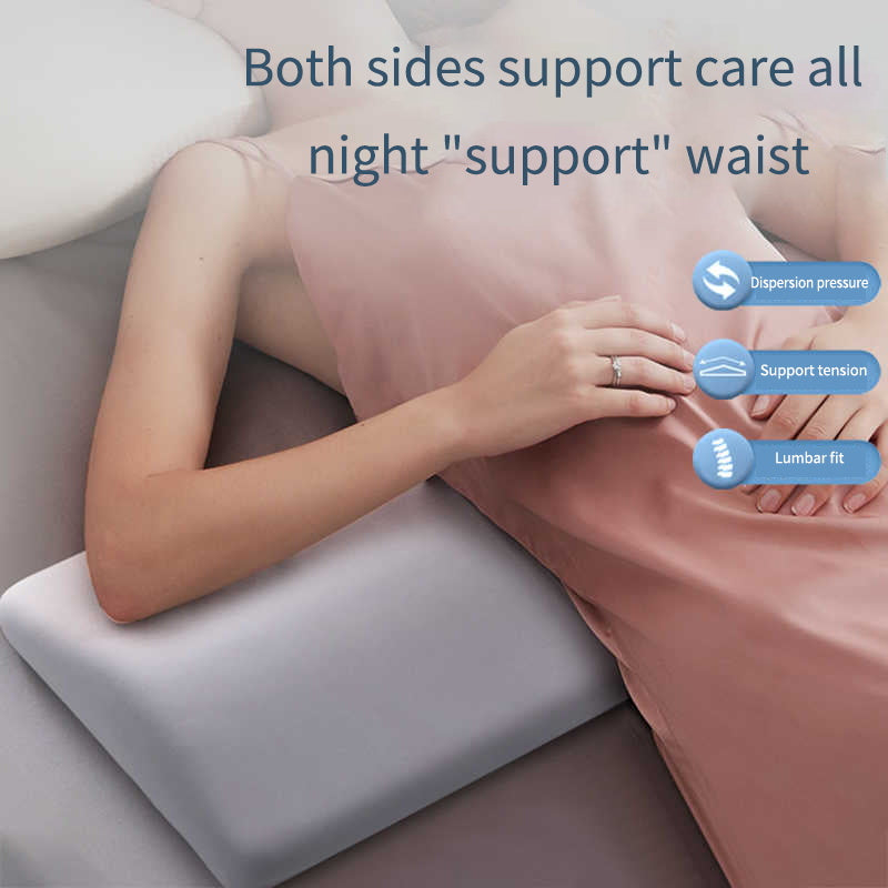Back Support Pillow, Waist Support Cushion for Lower Back Pain Relief, Memory Foam Pillow for Sleeping in Bed