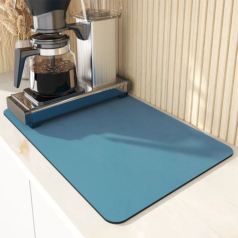 AquaDry Super Absorbent Kitchen Mat  QuickDry AntiSkid Dish Drying Pad For Sink Countertop  Bathroo 10
