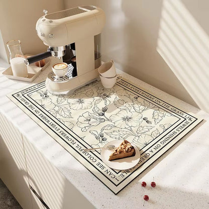 AquaDry Super Absorbent Kitchen Mat  QuickDry AntiSkid Dish Drying Pad For Sink Countertop  Bathroo 15