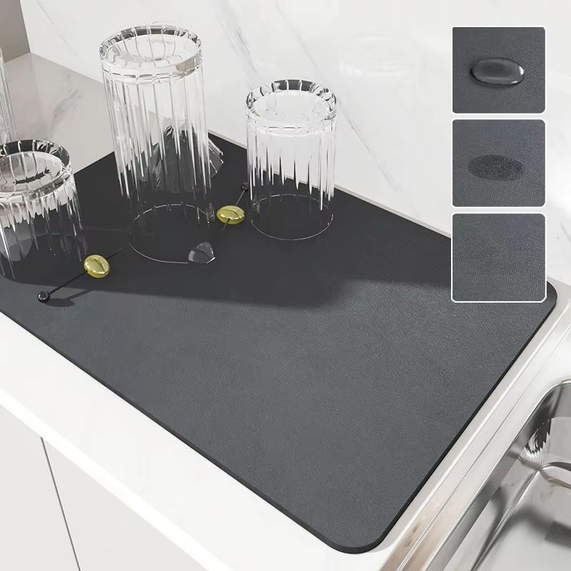 AquaDry Super Absorbent Kitchen Mat  QuickDry AntiSkid Dish Drying Pad For Sink Countertop  Bathroo 3