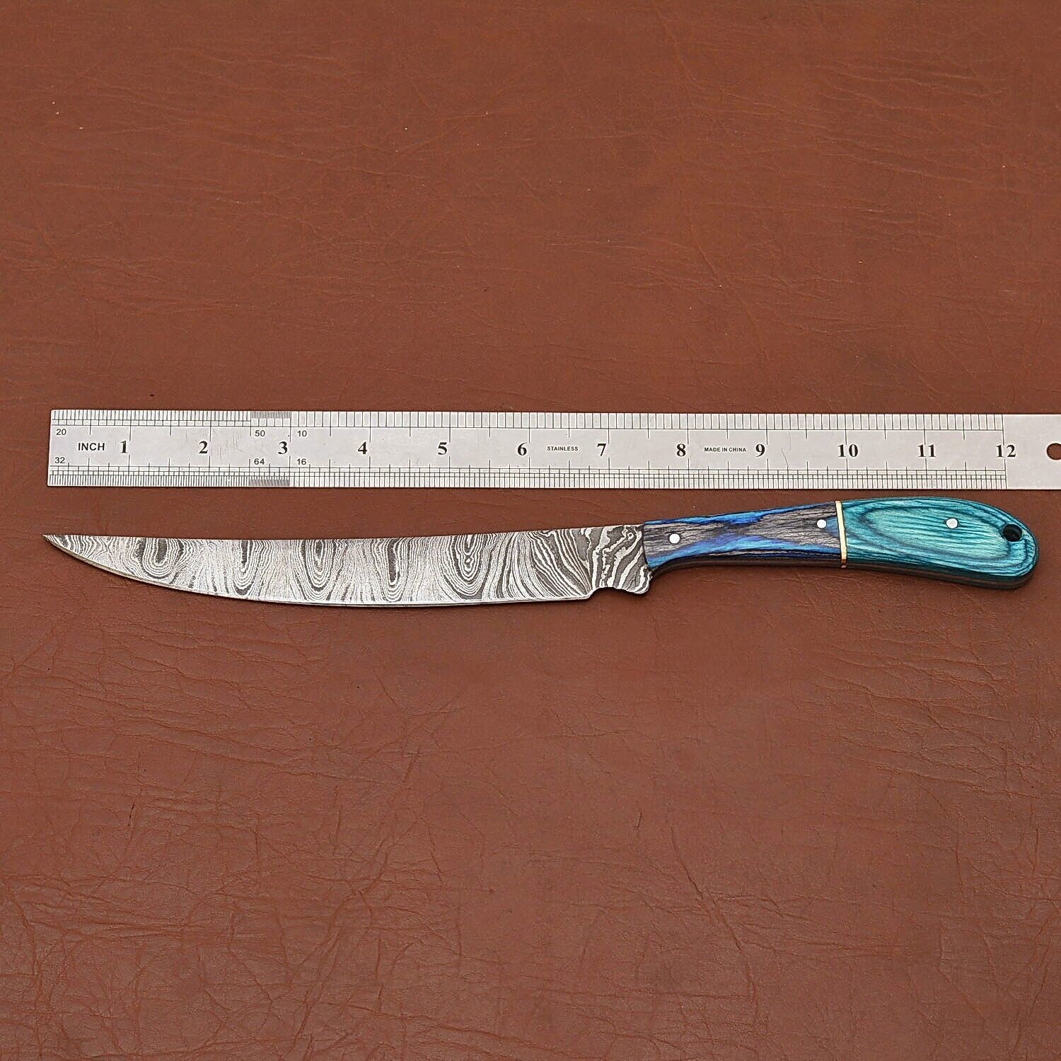 Handcrafted Damascus Steel Chef Knife  Razor Sharp Kitchen  Survival Knife 2