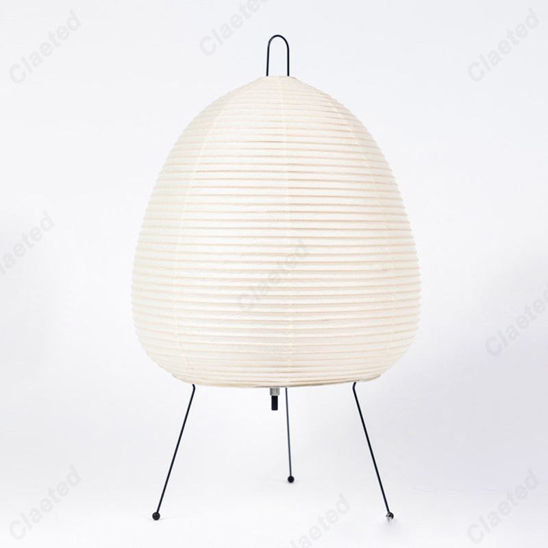 Design Paper Table Lamp, Tripod Rice Paper Style, LED Desk Lamp for Bedroom