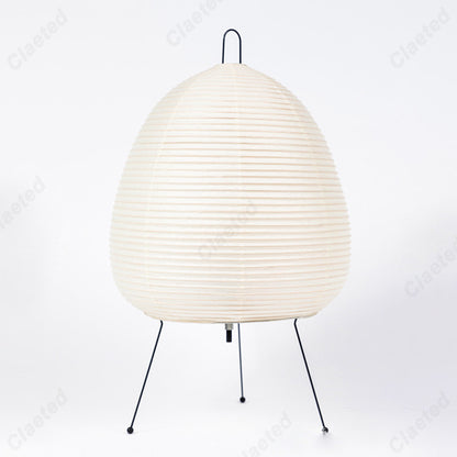 Design Paper Table Lamp, Tripod Rice Paper Style, LED Desk Lamp for Bedroom