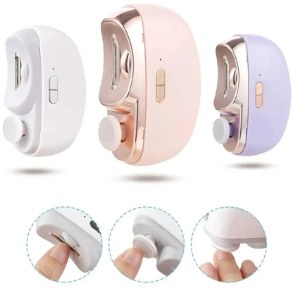 Electric Nail Clippers 2 In 1 Anti Splash Nail Trimmer For Baby Finger Toe Scissors Pedicure Thick  1