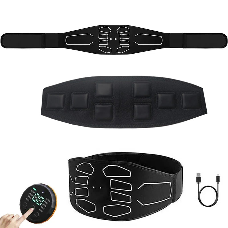 Fitness Equipment Muscle Toner, Abdominal Massager Waist Belt, Abdominal Muscle Training for Weight Loss