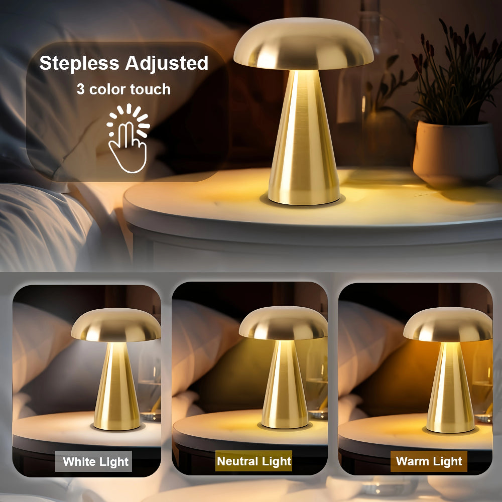 Modern Art Decoration Lamp, Classic Mushroom Table Lamp for a Light Luxury Style Bedroom