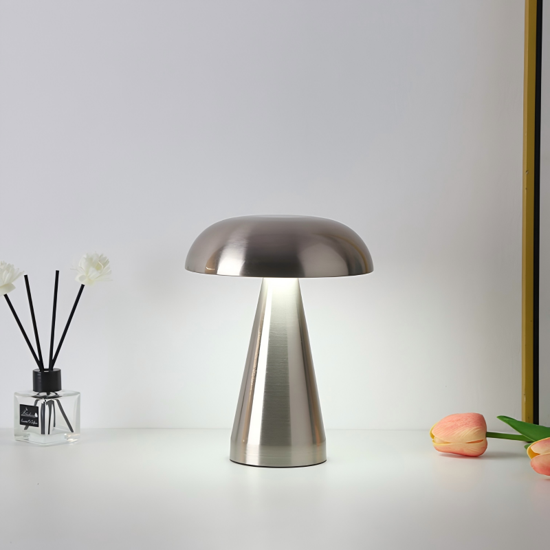 Modern Art Decoration Lamp, Classic Mushroom Table Lamp for a Light Luxury Style Bedroom
