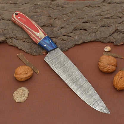 Professional Handmade Damascus Fillet Knife  Kitchen  Outdoor Cooking Tool 1