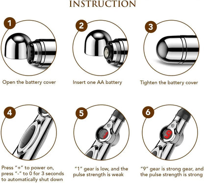 Pain Relief Therapy Power Pen Electronic Acupuncture Meridian Press Pen Multi Function Energy Massa 2
