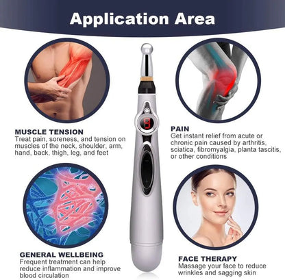 Pain Relief Therapy Power Pen Electronic Acupuncture Meridian Press Pen Multi Function Energy Massa 3