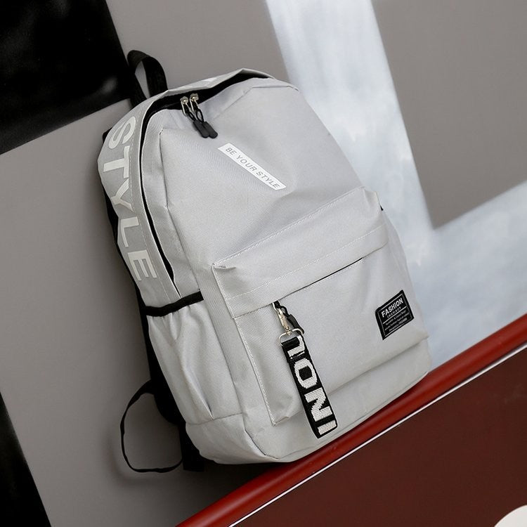 Korean Style Large Capacity Backpack Fashion Trend Bag For Men And Women High School And Junior Sch 6