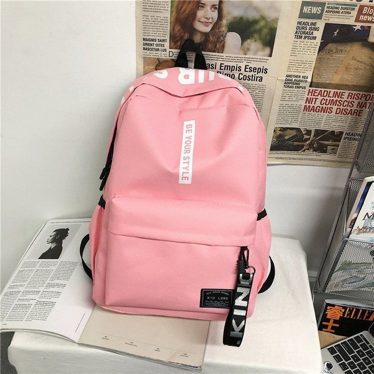 Korean Style Large Capacity Backpack Fashion Trend Bag For Men And Women High School And Junior Sch 8