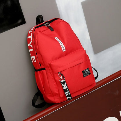 Korean Style Large Capacity Backpack Fashion Trend Bag For Men And Women High School And Junior Sch 11