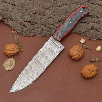 Handcrafted Damascus Chef Fillet Knife – Premium Kitchen Knife Gift for Men & Women