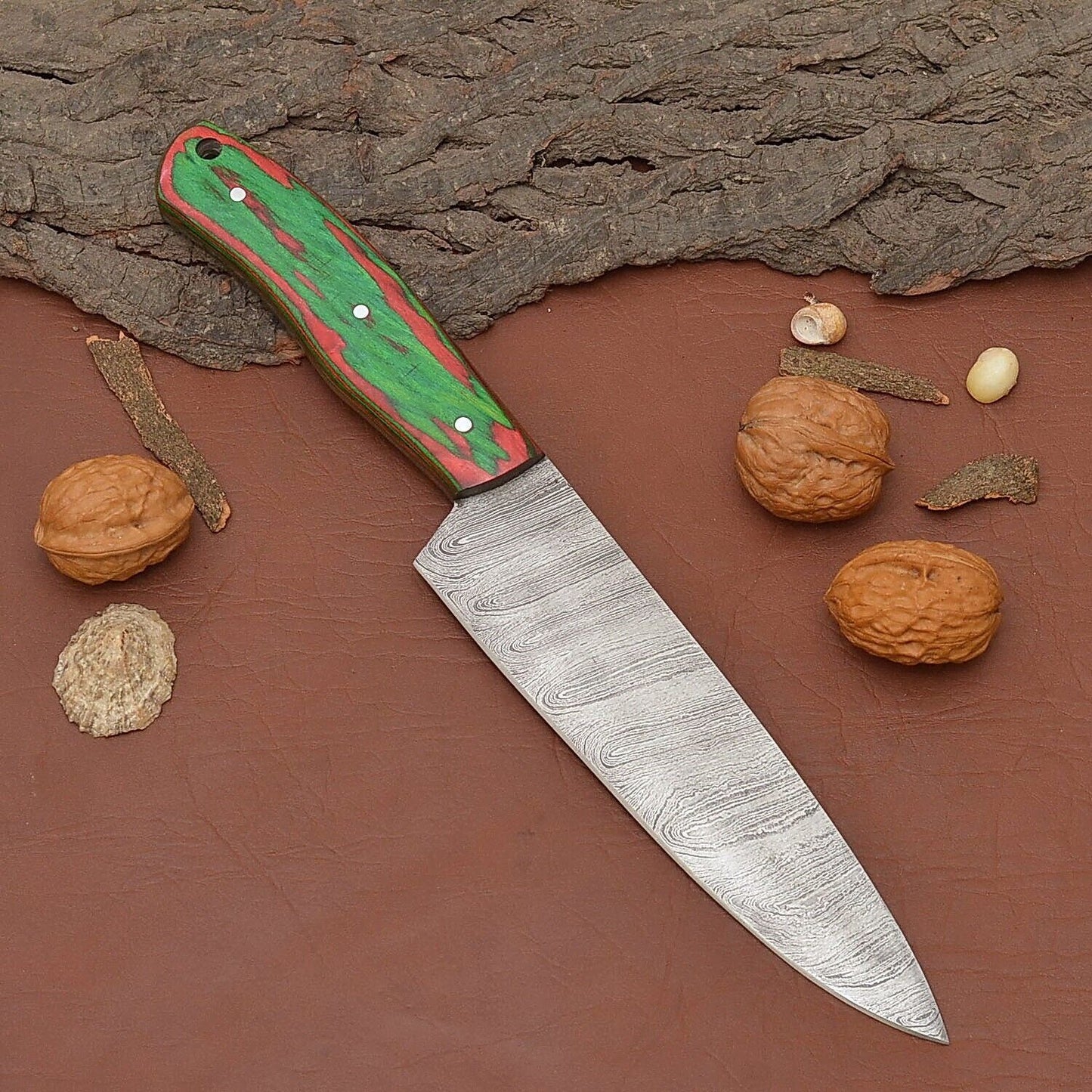Authentic Damascus Steel Fillet Knife  7 Inch Handmade Chef Knife For Outdoor Use 1